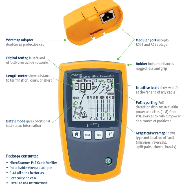 Fluke Networks LinkIQ Cable + Network Tester